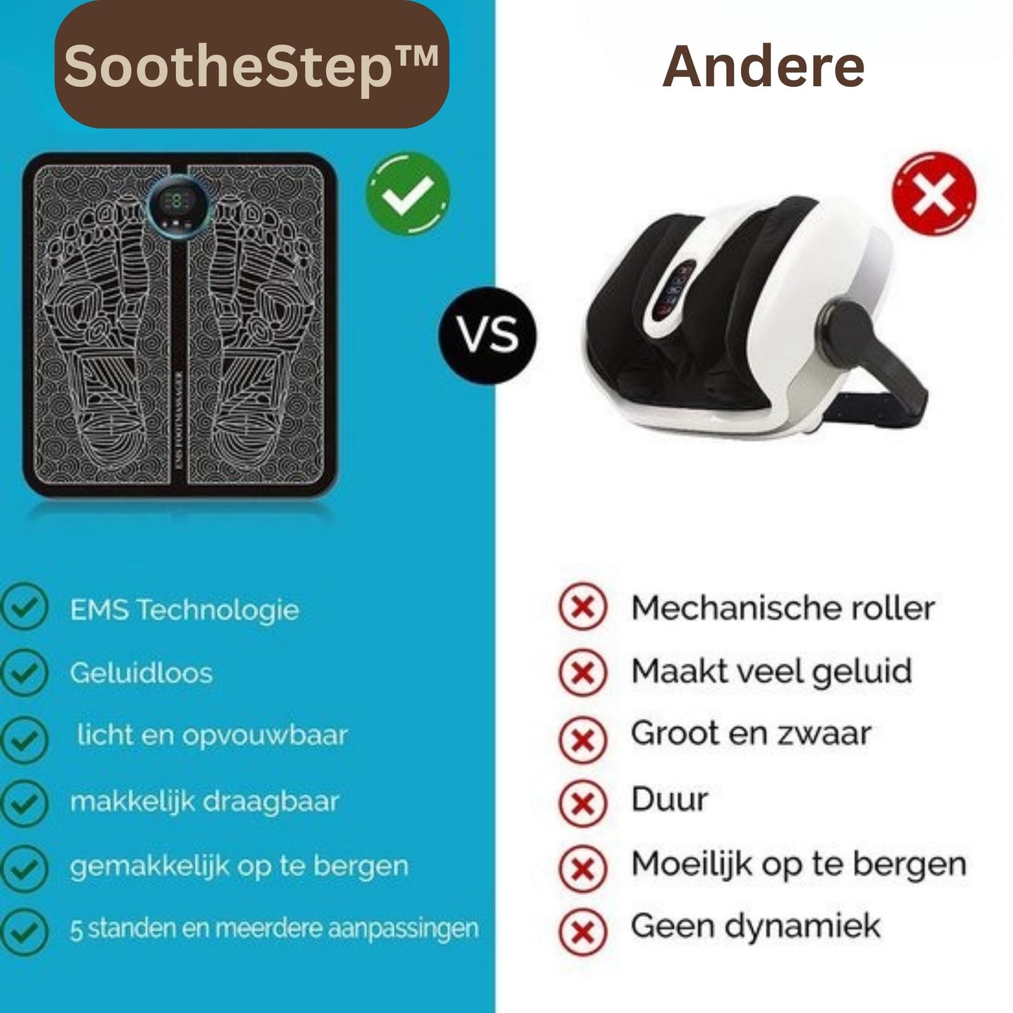 SootheStep™ EMS Voetmassager